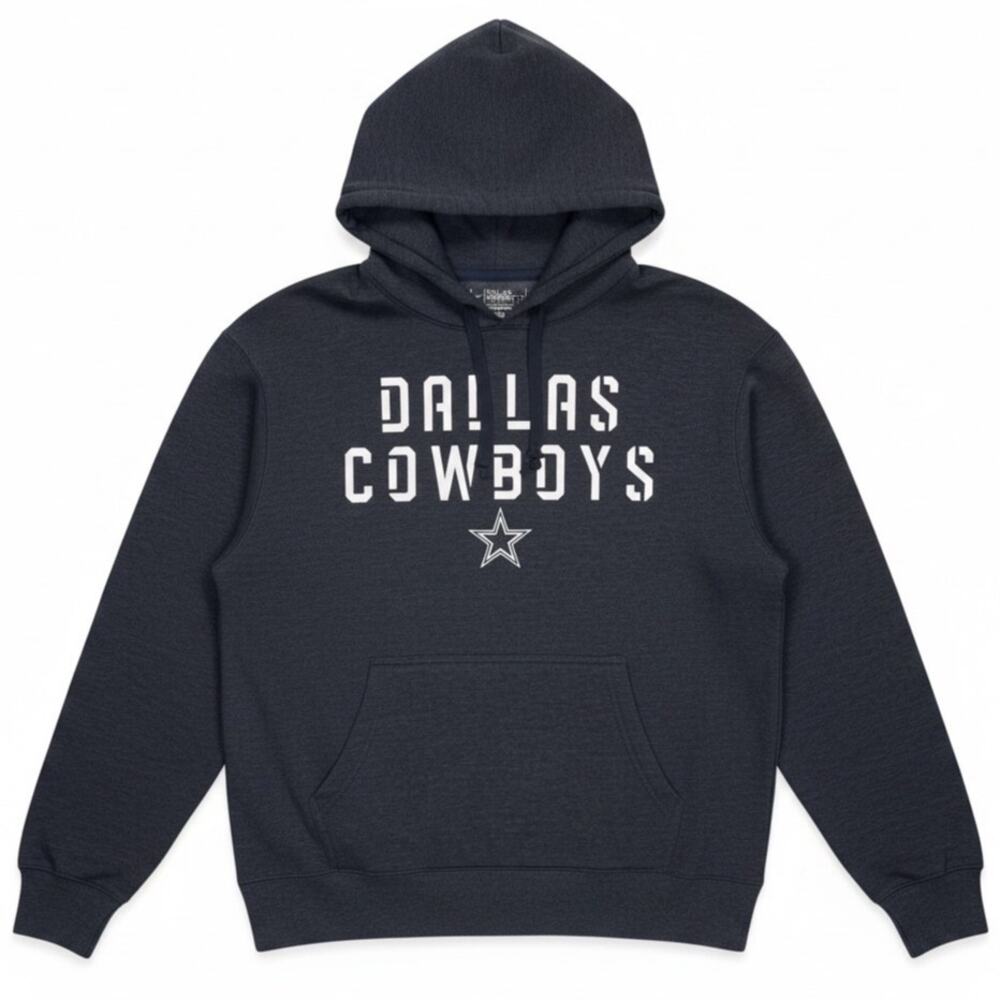 DALLAS COWBOYS Men's PULLOVER HOODIE Gray Size SMALL
